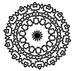 Abstract kaleidoscope background. Unique mandala design