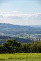 Fototapeta premium A view of the Cotswolds from high ground