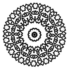 Abstract kaleidoscope background. Unique mandala design