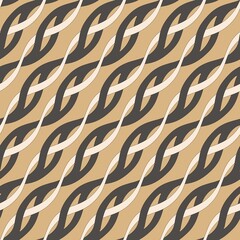 Seamless pattern. Intertwining. Wave ornament. Textile design. Template for fabric or wrapping. Pastel colors. Modern textile. Geometric. Stylish background. Abstract decor. Trends. Wallpapers.