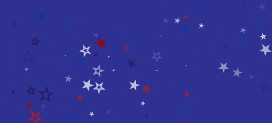 National American Stars Vector Background. USA 4th of July Veteran's 11th of November President's Labor Independence Memorial Day