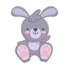 Fototapeta na wymiar cute little rabbit stuffed toy