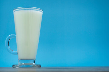 World Milk Day is suitable for celebrating World Milk Day1 June. A glass of milk. flat design. view from above.Happy Milk Day!