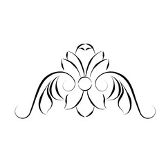 Isolated draw arabesque art arabian vector illustration