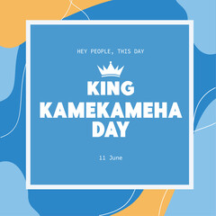 king kamekameha day template design