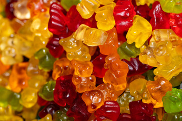 Bear jelly candies background © Ruslan