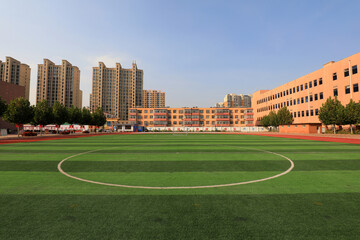 Sports ground building scenery, North China