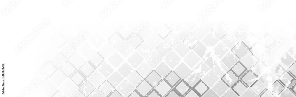 Poster abstract white background. geometric square pattern. bright gray backdrop. neutral calm vector illus