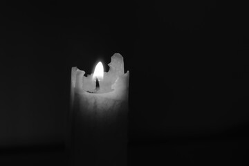 candle in the dark