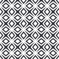 Arabesque hand drawn pattern. Black symmetrical