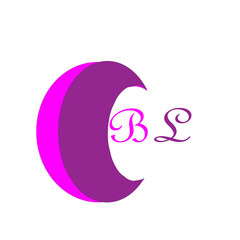 BS letter logo design on white background