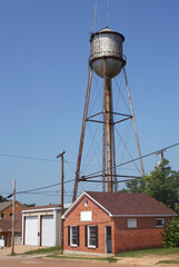 Historic Buildings in Rural Small Texas Town