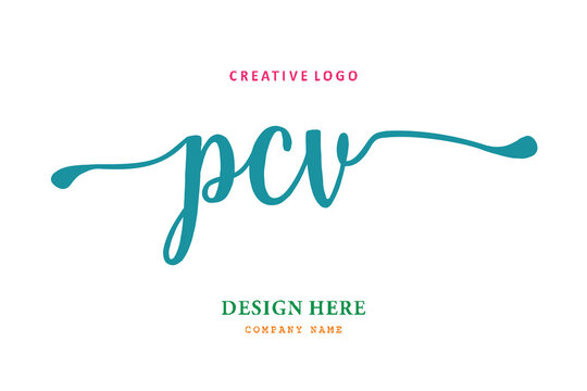 PCV lettering logo is simple, easy to understand and authoritative