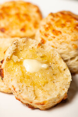 Freshly baked scones filled with mozzarella cheese and dried Italian herbs.