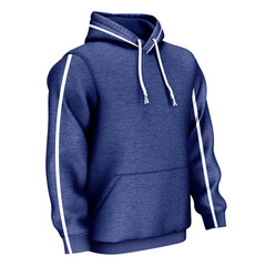 By using this Side View Creative Sport Hoodie Mockup In Deep Ultramarine Color, give your artwork a...