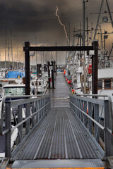 French creek fishing boat dock, Vancouver Island, Bc