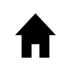 Graphic flat home icon for your design and website