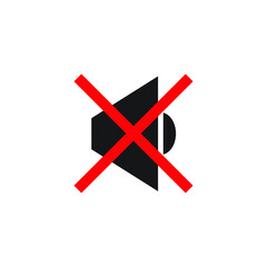 No sound icon design. vector illustration