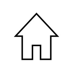 Graphic flat home icon for your design and website
