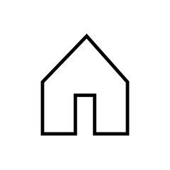 Fototapeta premium Graphic flat home icon for your design and website