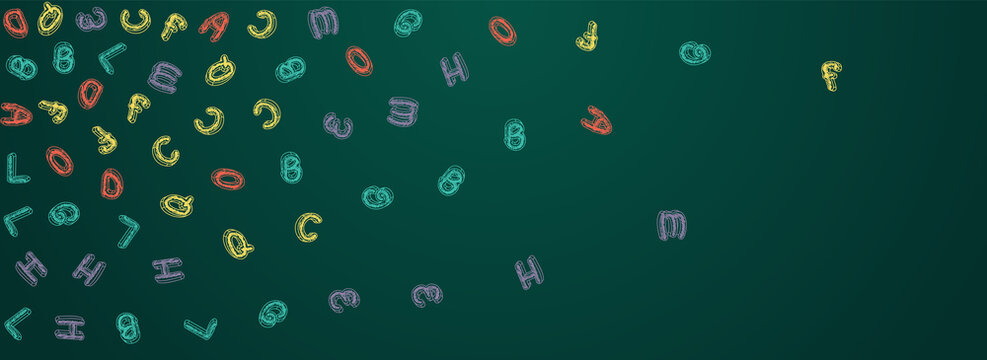 Alphabet School Board Vector Panoramic - Powered by Adobe
