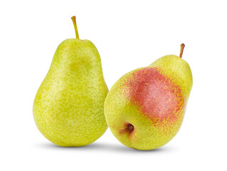pears isolated on white