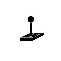 joystick silhouette style icon design, © meredesign