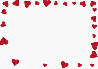 Red Papercut Vector Transparent Backgound.