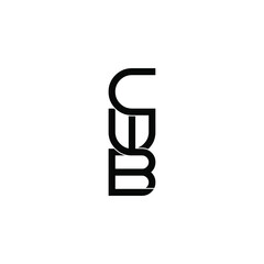 cwb letter original monogram logo design