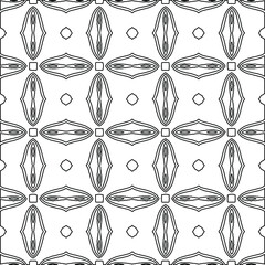 Vector monochrome seamless pattern, Abstract endless texture for fabric print, card, table cloth, furniture, banner, cover, invitation, decoration, wrapping 