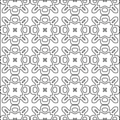 Vector monochrome seamless pattern, Abstract endless texture for fabric print, card, table cloth, furniture, banner, cover, invitation, decoration, wrapping 