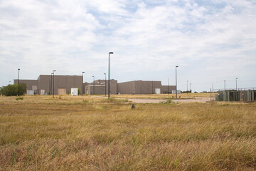 Fototapeta na wymiar Abandoned Superconducting Super Collider Complex in Waxahachie TX