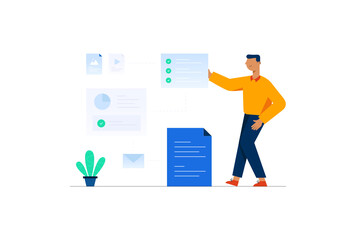 Service Management Vector Illustration