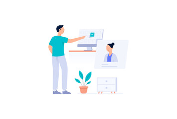 Doctor Appointment Vector Illustration