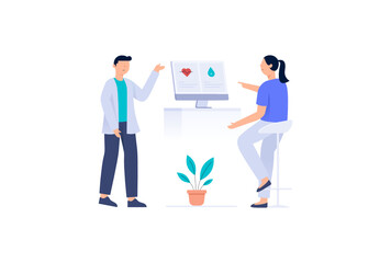 Medical Record Vector Illustration 