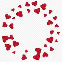Red Heart Vector Transparent Backgound. Cut