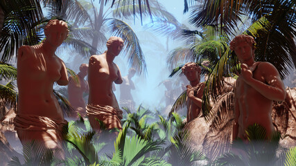 3D illustration Background for advertising and wallpaper in nature and advertising scene. 3D rendering in decorative concept   © urzine