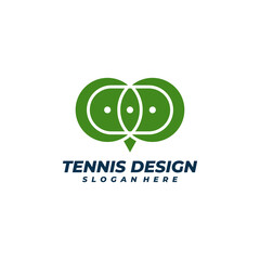 Tennis with Chat logo vector template, Creative Tennis logo design concepts