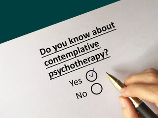 Questionnaire about psychotherapy