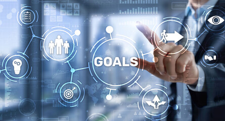 Teamwork Goals Strategy Business Support Concept