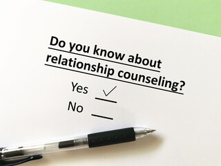 Questionnaire about psychotherapy