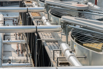 close up view of center air conditioner