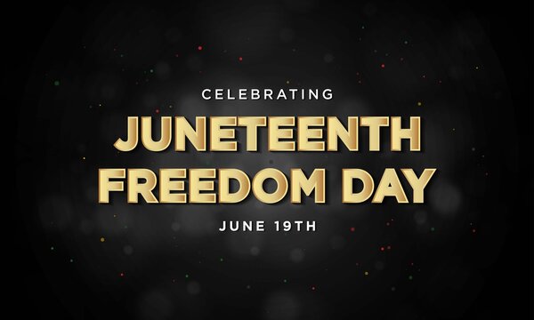 Juneteenth Freedom Day Background Design. Vector Illustration.
