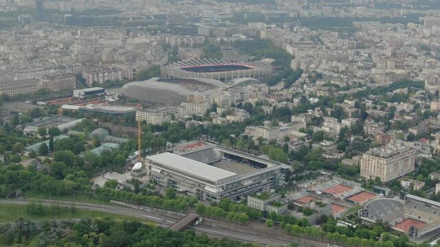 Roland Garros vue par hélicoptère 1