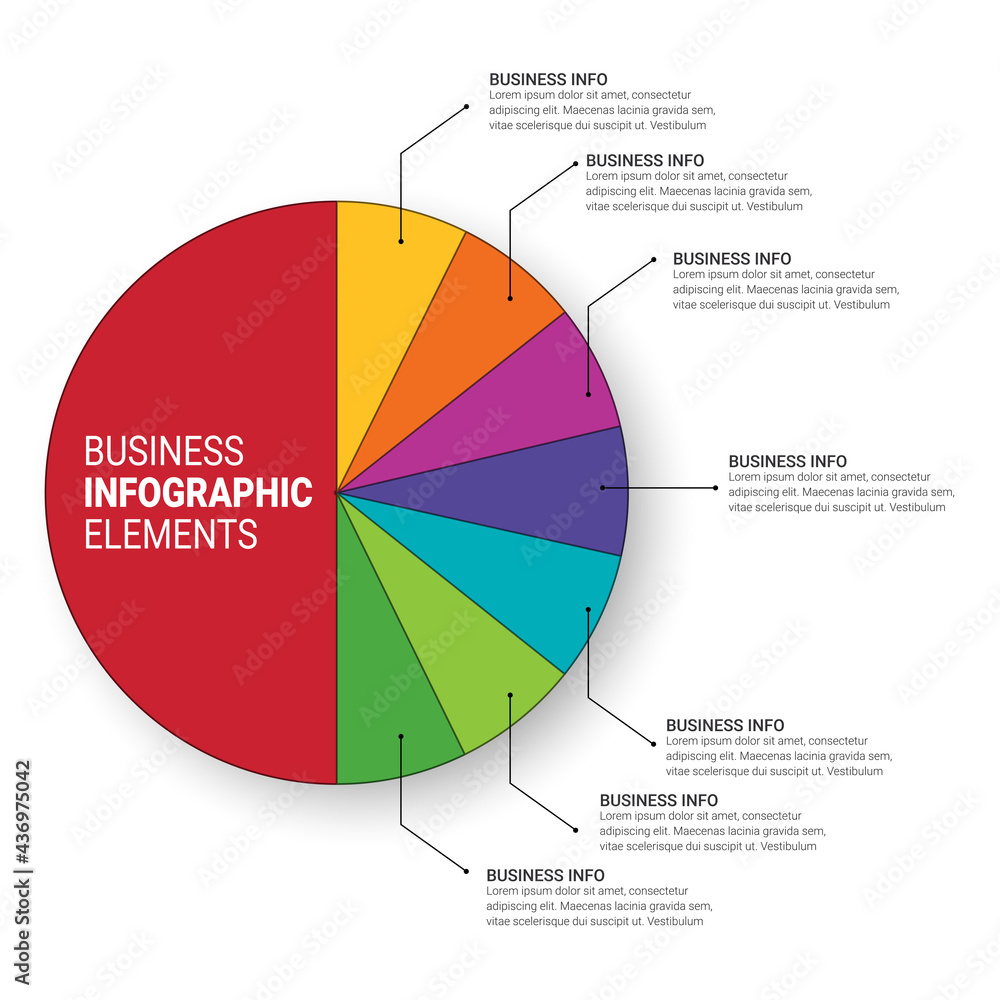 Poster business infographic data visualization. process chart. presentation business infographic template. 