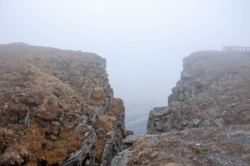 Fototapeta premium Norwegian landscapes on a gloomy summer day