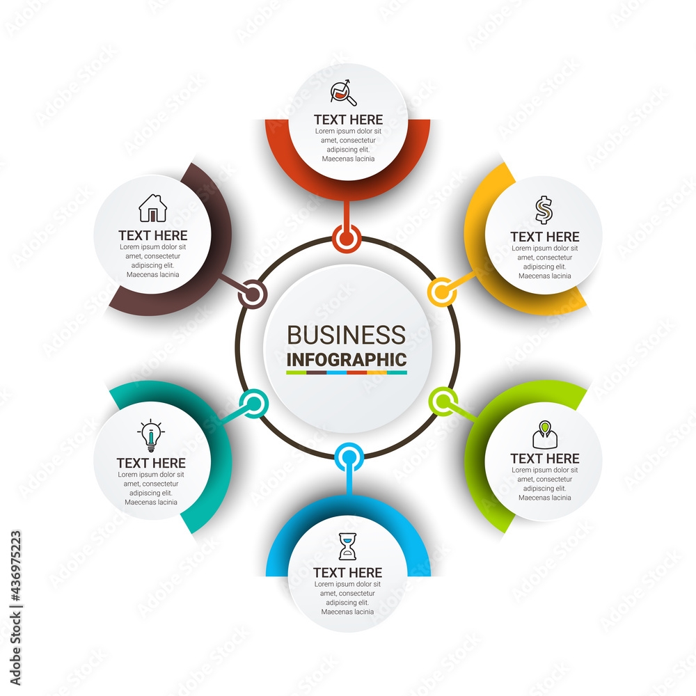 Poster business infographic data visualization. process chart. presentation business infographic template. 