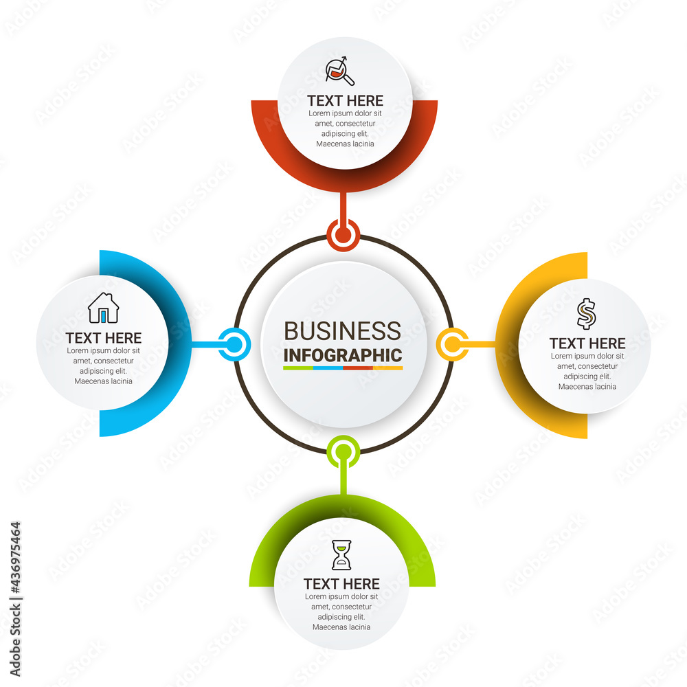 Poster business infographic data visualization. process chart. presentation business infographic template. 