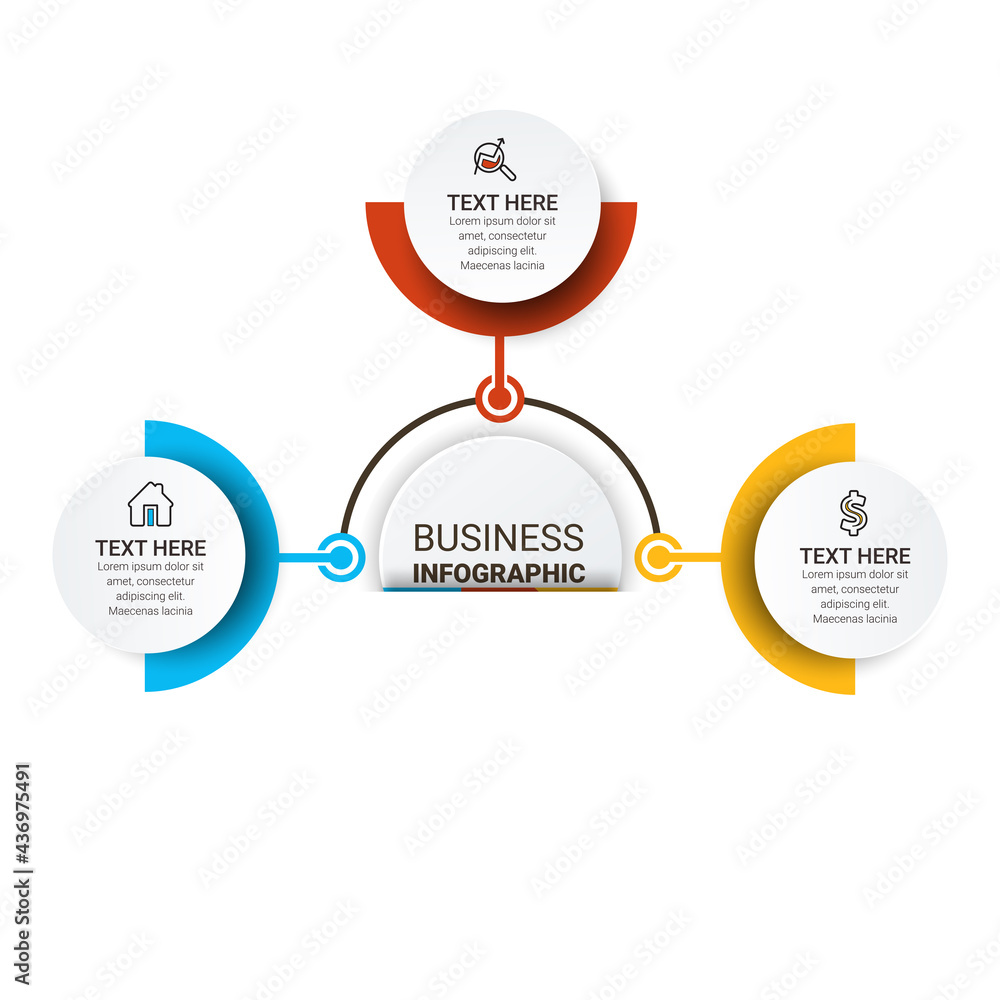 Poster business infographic data visualization. process chart. presentation business infographic template. 