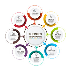 Vector illustration Infographic design template with icons and numbers options or steps. can be used for workflow layout, banner, diagram, number options, step up options, web design.
